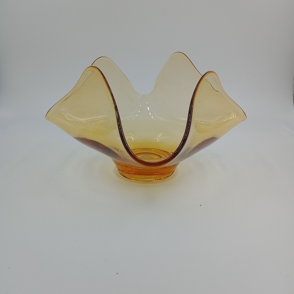 Vintage Viking Glass Candle Holder - Picture 4 of 5